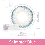 Miacare Confidence Shimmer Daily Color Lens (10 PCS)