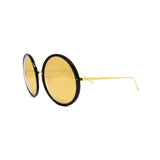 Linda Farrow 457 Round Sunglasses In Black & Gold - Optic Butler
 - 2