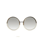 Linda Farrow 457 Round Sunglasses In Truffle - Optic Butler
 - 1
