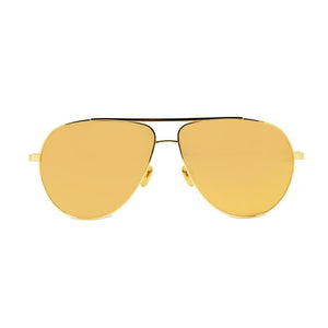 Linda Farrow 501 Aviator Sunglasses in Yellow Gold - Optic Butler
 - 1