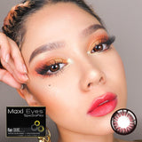 Maxi Eyes COLORS Series Maroon Monthly