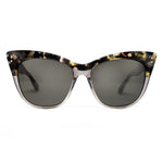 Linda Farrow Cat Eye Sunglasses in Marble and Grey Glitter - Optic Butler
 - 1