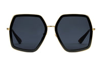 Gucci Oversize Square-frame Metal  Sunglasses