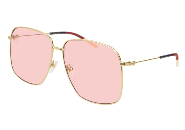 Gucci Rectangular-frame Metal Sunglasses