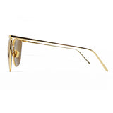 Linda Farrow 509 Browline Sunglasses In Yellow Gold - Optic Butler
 - 3