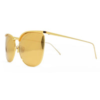 Linda Farrow 509 Browline Sunglasses In Yellow Gold - Optic Butler
 - 2