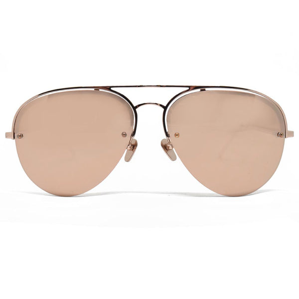 Linda Farrow 543 Aviator Sunglasses In Rose Gold - Optic Butler
 - 1