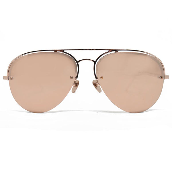 Linda Farrow 543 Aviator Sunglasses In Rose Gold - Optic Butler
 - 1