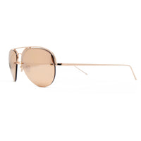 Linda Farrow 543 Aviator Sunglasses In Rose Gold - Optic Butler
 - 2