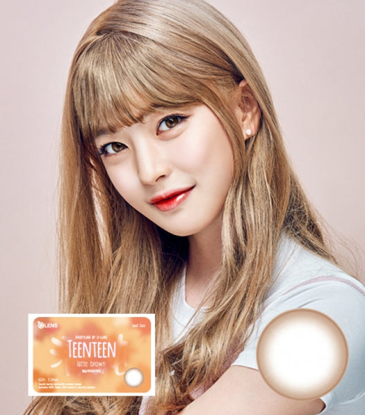 OLens TeenTeen Latte Brown Monthly Lens