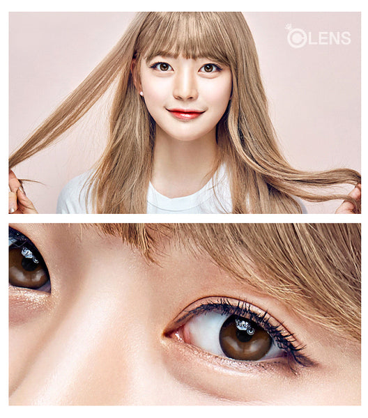 OLens TeenTeen Latte Brown Monthly Lens